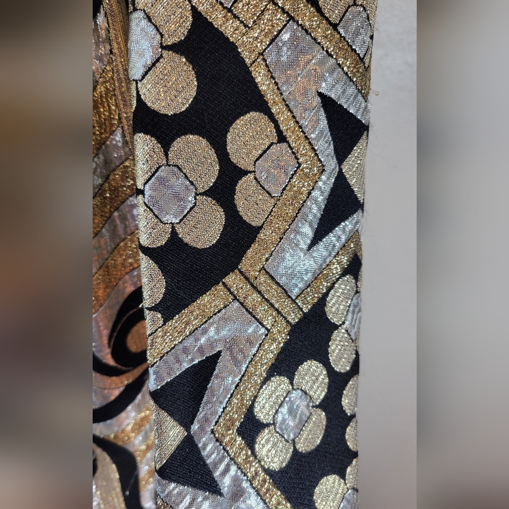 VTG 60's Sandra Sage brocade dress - Picture 13 of 17